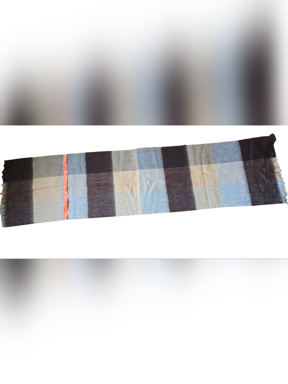 Unisex Australian Wool Plaid Scarf